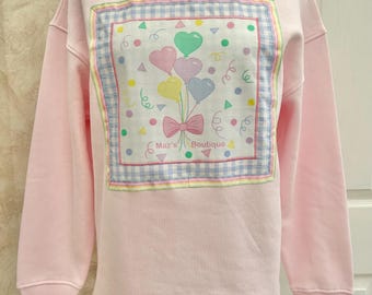 Pastel Balloons and Confetti Sweatshirt