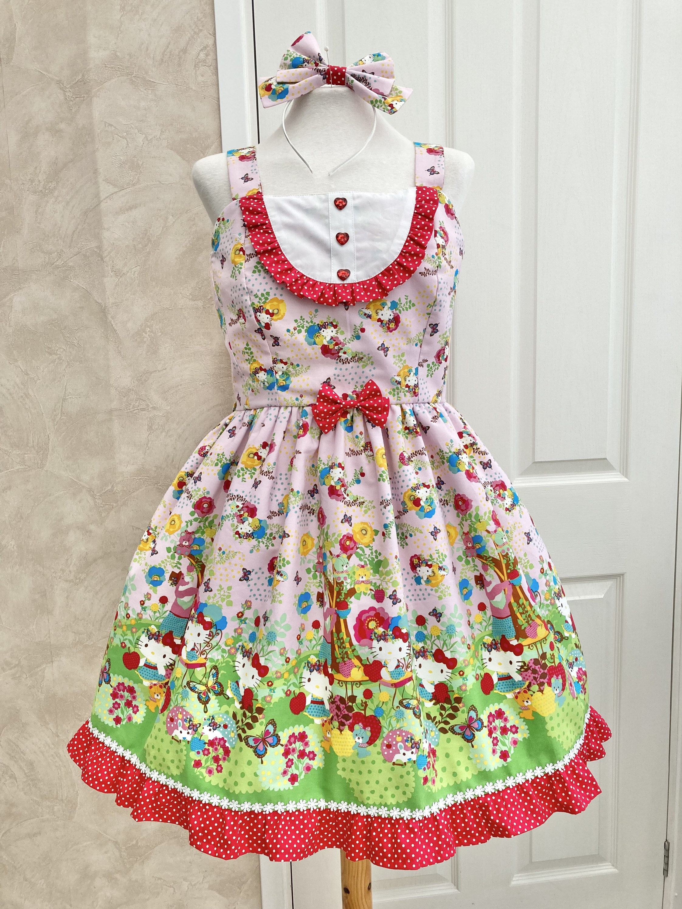 lazy town lolita REDUCED Apple Garden Lolita JSK 38-42 inch chest - Etsy 日本