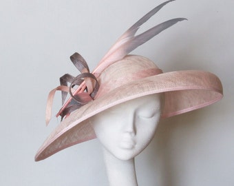 pale pink occasion hat