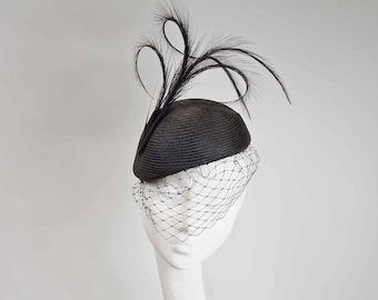 Schwarzer Fascinator: Kentucky Derby Royal Ascot Hut