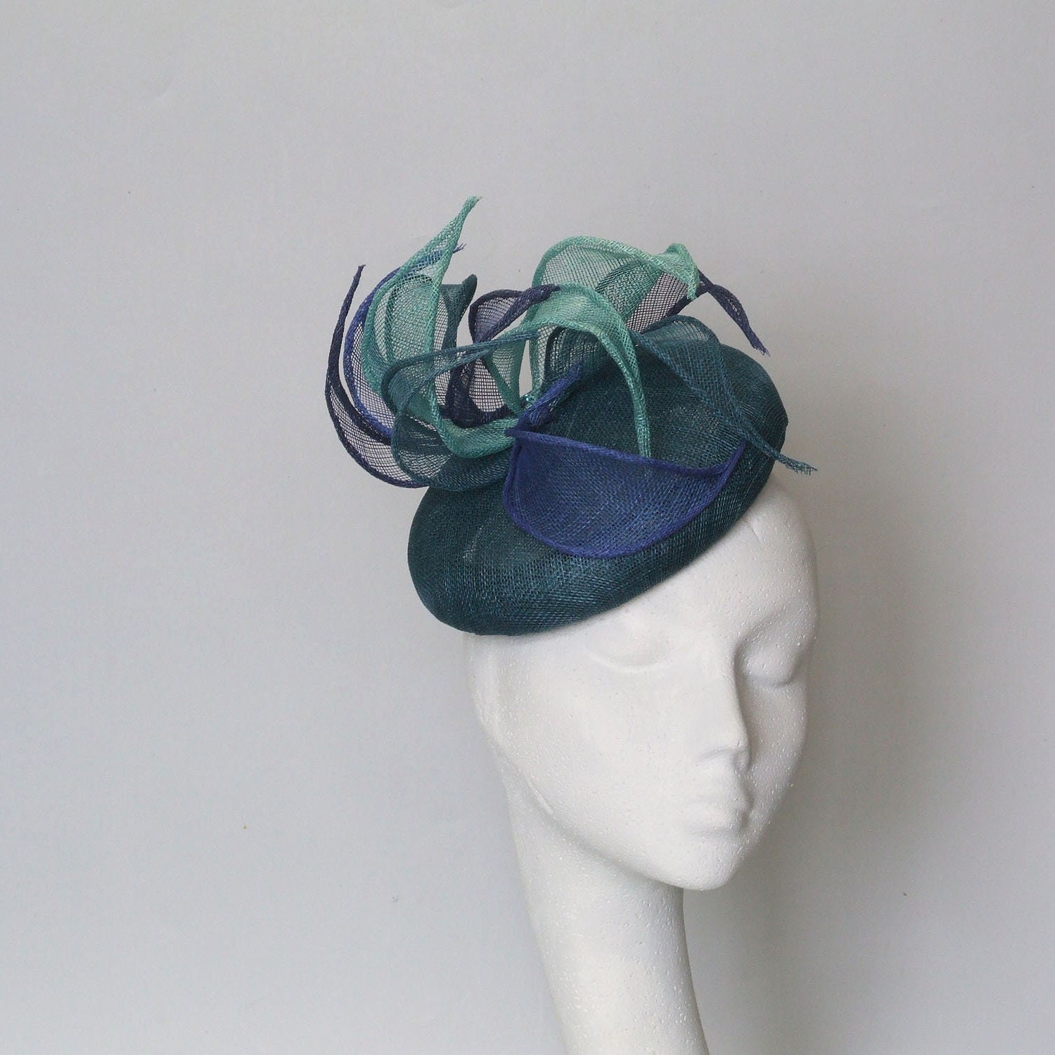 Teal Blue Fascinator Royal Ascot Hat 
