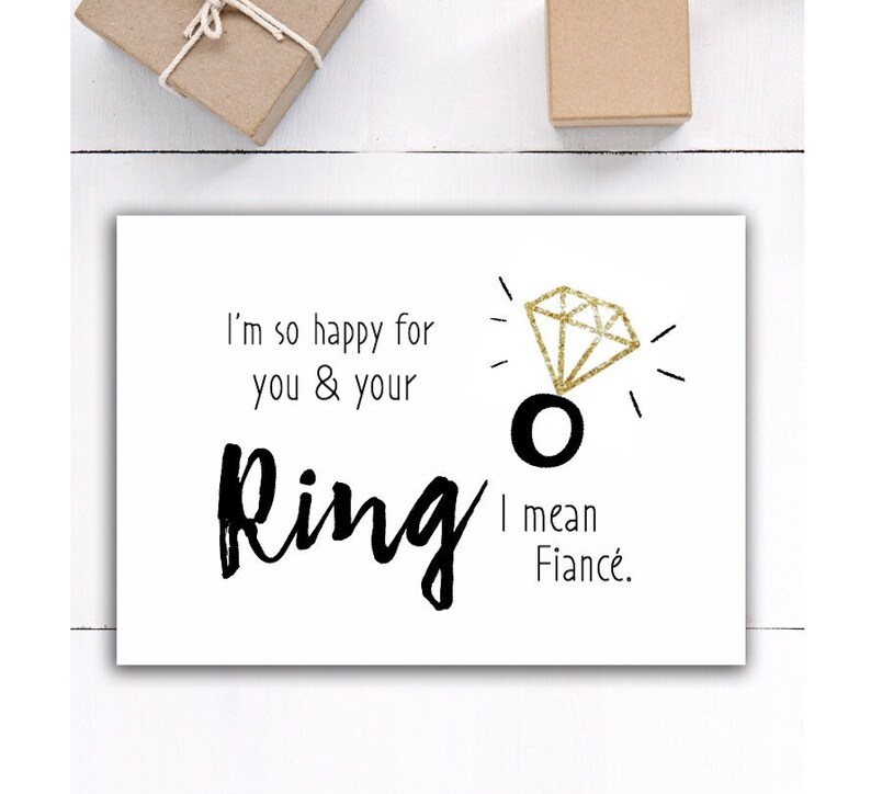 Funny Bridal Shower Engagement Card Bridal Wedding Card Card Etsy