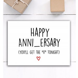 Funny sex Happy Anniversary Card for boyfriend Boyfriend Anniversary gift card for him Anniversary card for husband I love you card