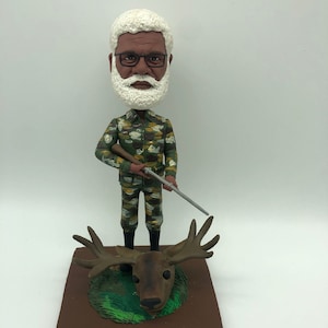 Custom Hunter Bobble Head Personalized Hunter Cake Topper Hunter Birthday Cake Topper Hunter Husband Hunter Boyfriend Hunter Birthday Gift