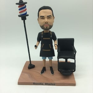 Barber Personalized Bobble Head Barber Custom Barber Boyfriend Gift Son Gift Father Gift Husband Gift Boyfriend Birthday Gift Barber Gift