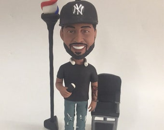 Barber Personalized Bobble Head Clay Figurine Boyfriend Gift Son Gift Father Gift Husband Gift Boyfriend Birthday Gift Barber Gift Barber BF