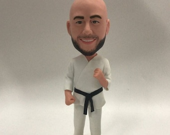 Karate Custom Bobblehead Karate Personalized Figurine Karate Birthday Cake Topper Karate Gifts Father Gift Husband Boyfriend Karate Gift