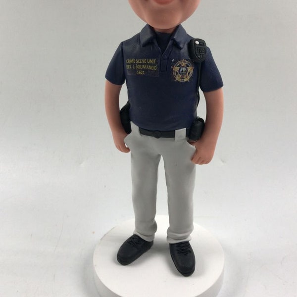 Poliziotto Regalo personalizzato Poliziotti Regalo Poliziotto Bobble Capo Poliziotto Torta di compleanno Topper Poliziotto Fidanzato Marito Padre Figlio Regalo