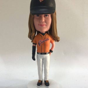 SF Giants Custom Bobble Head SF Giants Personalized Figurines SF Giants Girlfriend Gift Girlfriend Valentine Gift Girlfriend Birthday Gift
