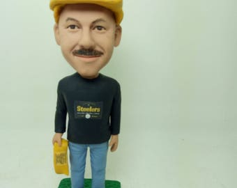 Mechanical Engineer Personalized Engineer Custom Bobble Head Engineer Gift Engineer Clay Figurines Engineer Birthday Husband Boyfriend Gift