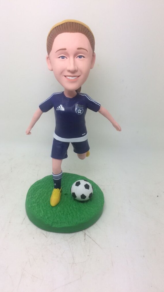 Soccer Bobble Head Personalized Soccer Cake Topper Soccer Personalized Gift Soccer Boyfriend Gift Soccer Christmas Gift Soccer Birthday Gift