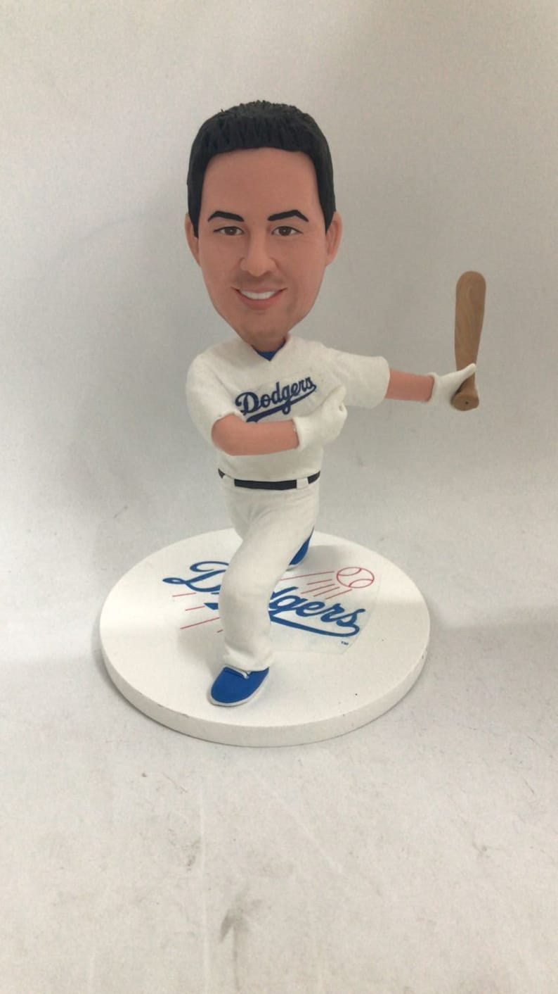LA Dodgers Custom Bobble Head Dodgers Personalized Dodgers Etsy