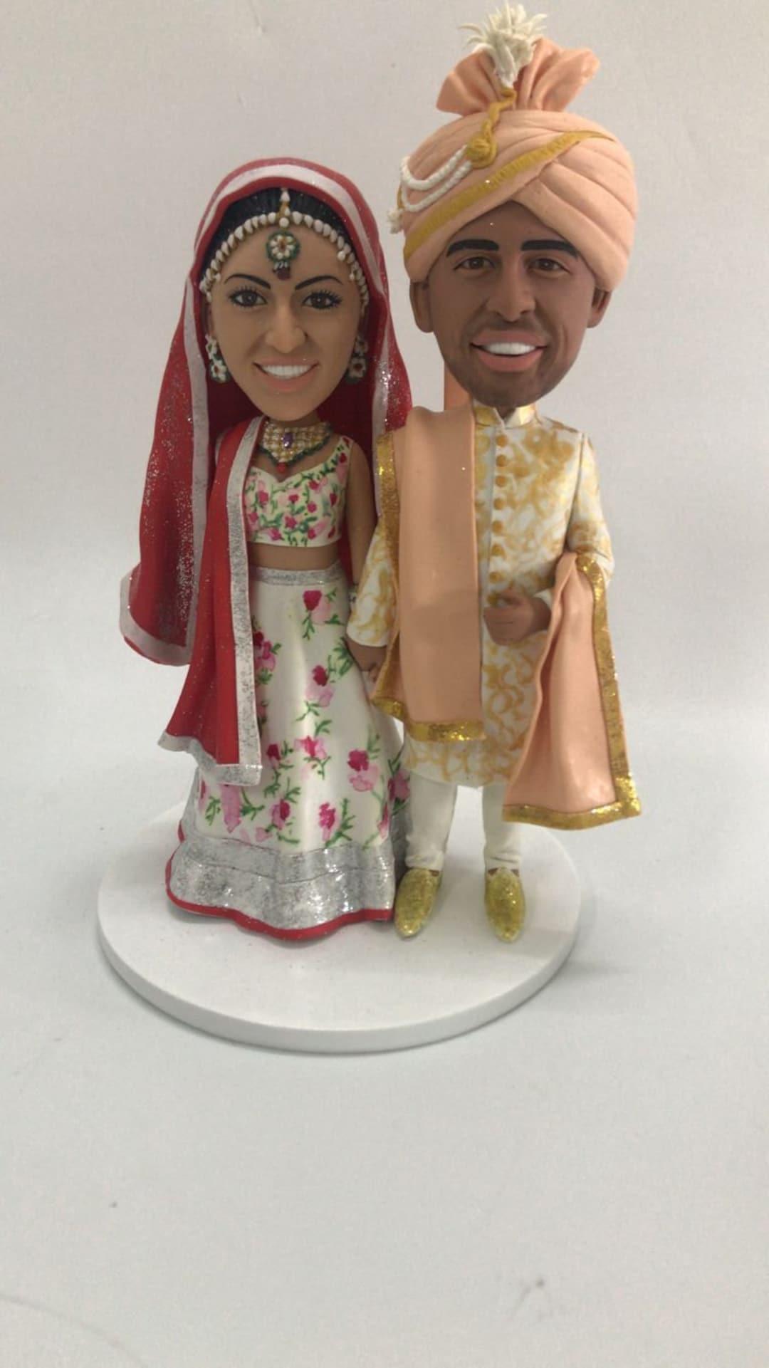 Indian Wedding Cake Topper Indian Personalized Wedding Cake Topper