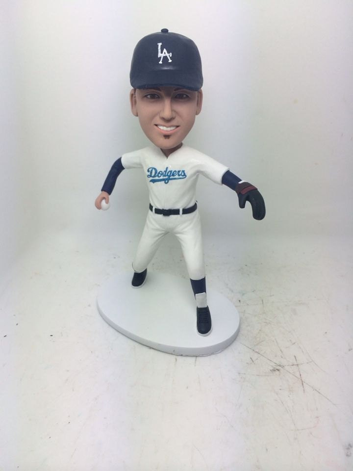 LA Dodgers Fan Custom Bobble Head Personalized Clay Figurines 