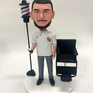 Custom Barber Personalized Bobble Head Barber Boyfriend Gift Son Gift Father Gift Husband Gift Boyfriend Birthday Gift Barber Gift Barber BF