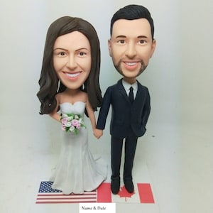 Personalized Wedding Cake Topper Custom Bobble Head Figurine Wedding Topper Personalized Cake Topper Custom Wedding Gifts Wedding Decoration