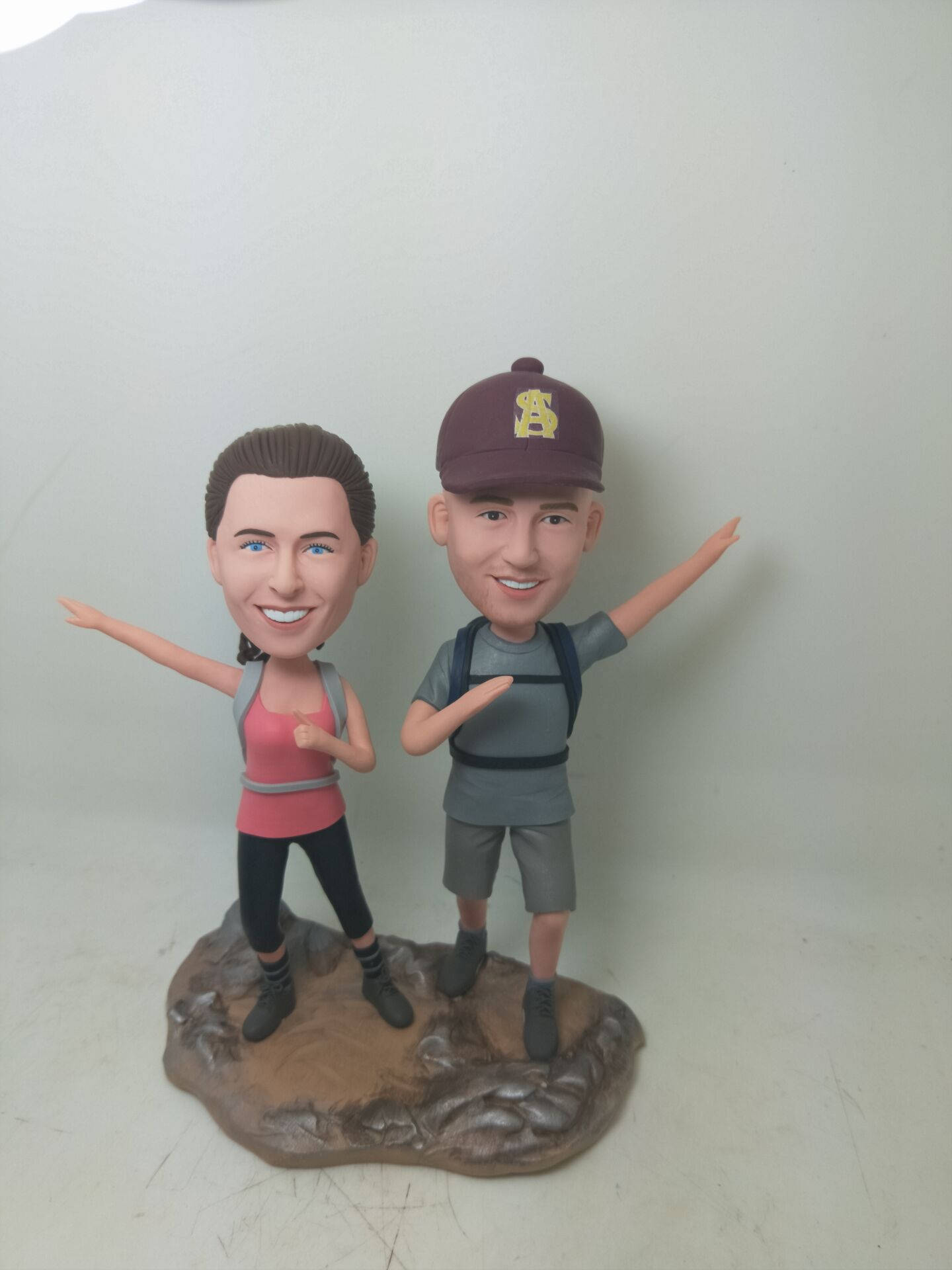 Hiker Wedding Cake Topper Hiker Personalized Wedding Cake Topper Hiker Custom Bobble Head Hiker Cake Topper Hiker Wedding Gift Hiker Gift