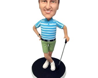 Custom Bobblehead Golf Golfer Personalized Gifts Custom Golfer Birthday Gift Husband Gift Boyfriend Gift Golfer Gift Bobblehead Golf Gift