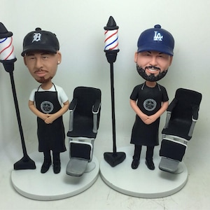 Barber Personalized Bobble Head Clay Figurine Boyfriend Gift Son Gift Father Gift Husband Gift Boyfriend Birthday Gift Barber Gift Barber BF