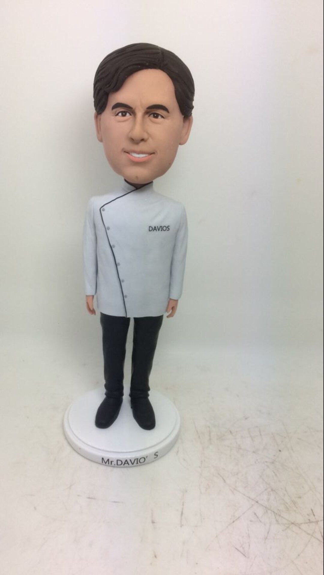 Male Chef Bobblehead Thumbs Up - Custom Cook Gift Figurine