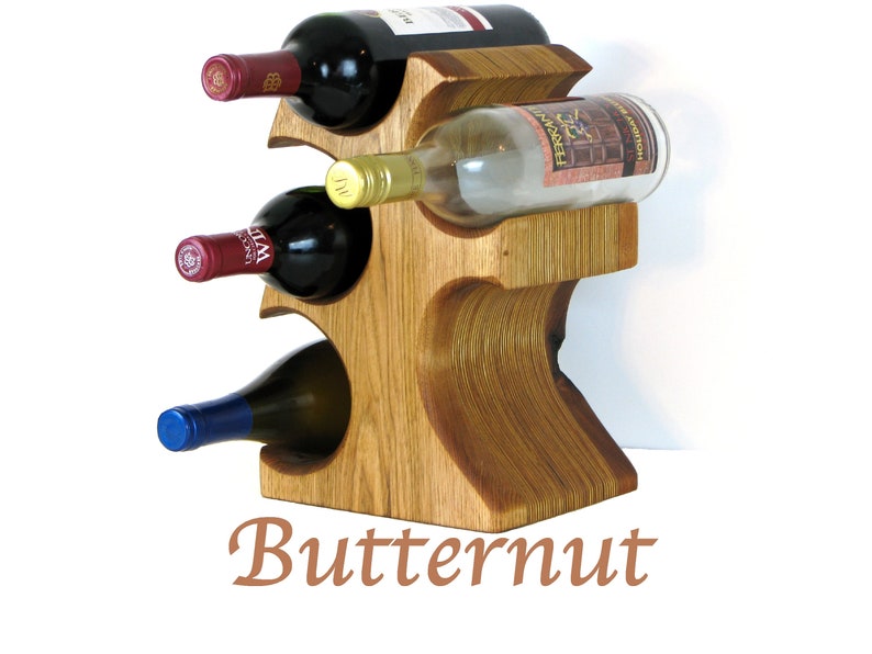 4 Bottle Wine Tree Wine Racks Wood Wine Racks in 7 Different Etsy
