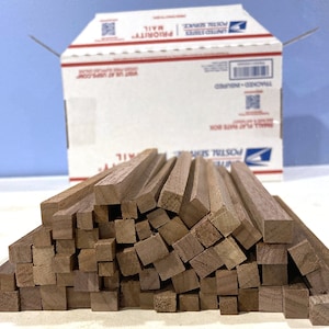 Walnut Wood Pieces - Craft Supplies Walnut Wood Sticks - Small Wood Sticks - Walnut Wood Supplies for Crafts