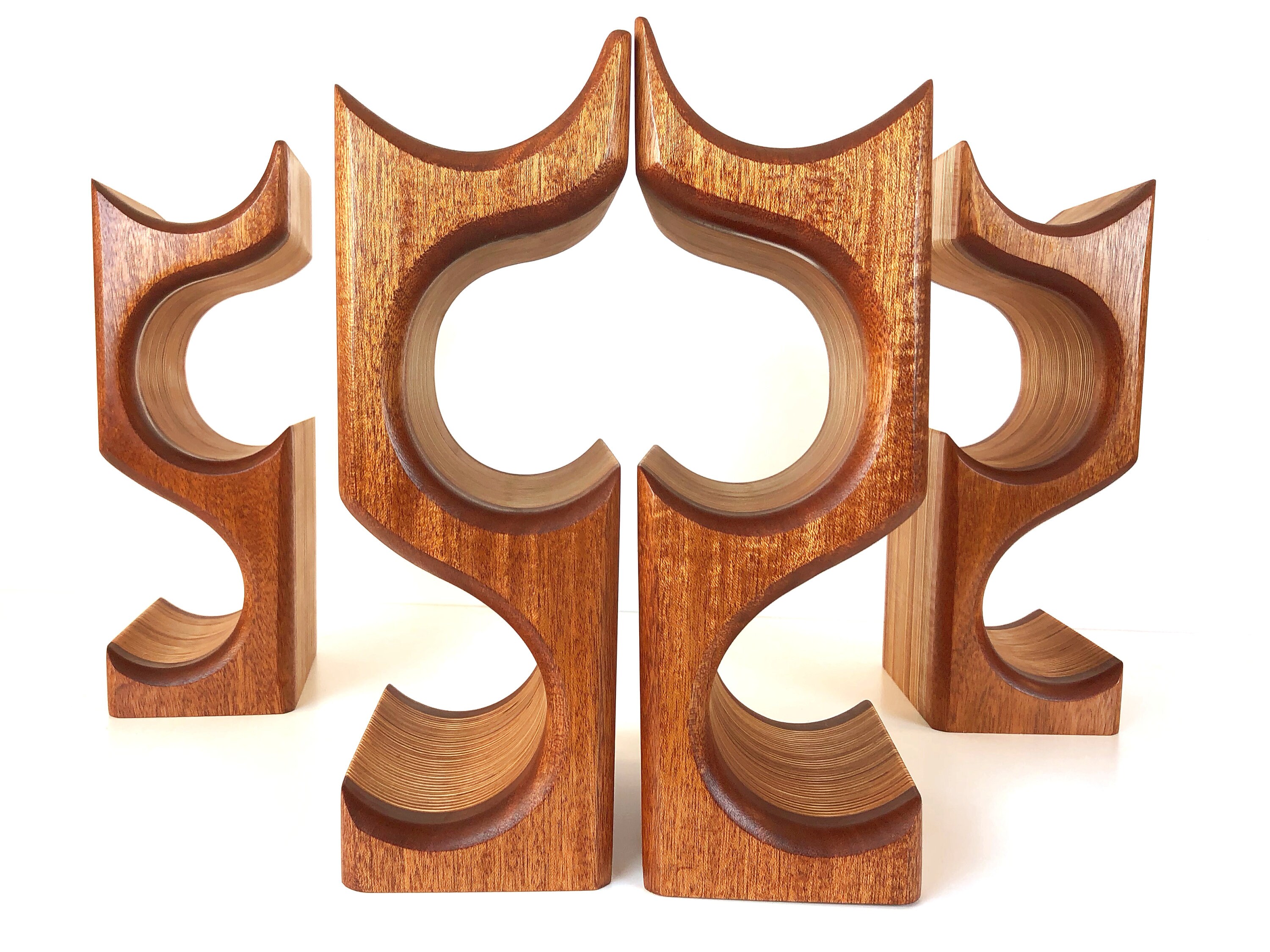 Mahogany Wood Wine Rack Tabletop Mahogany Wine Rack Wine Etsy