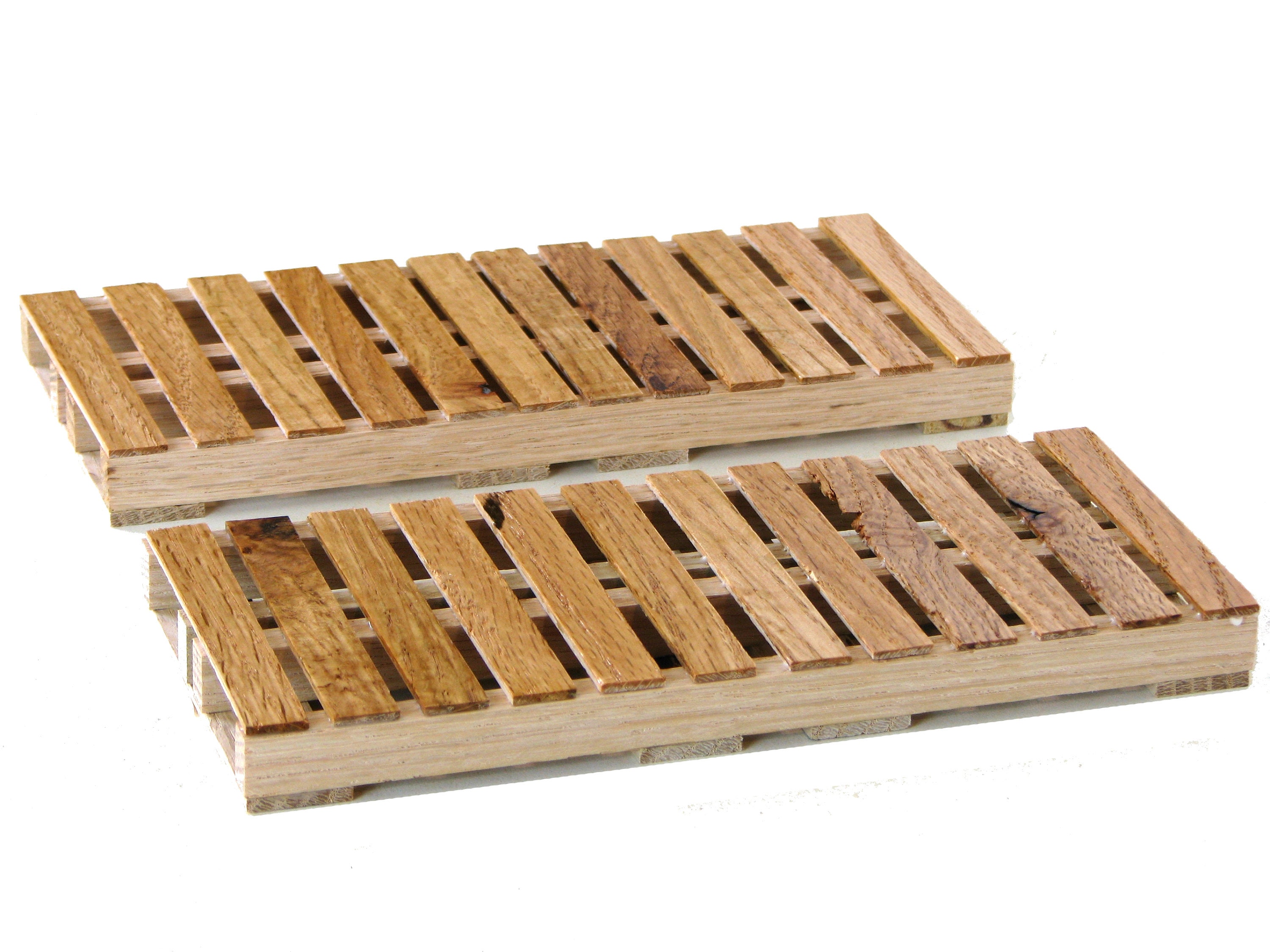 Set of 12 bookbinding pallets with oak box