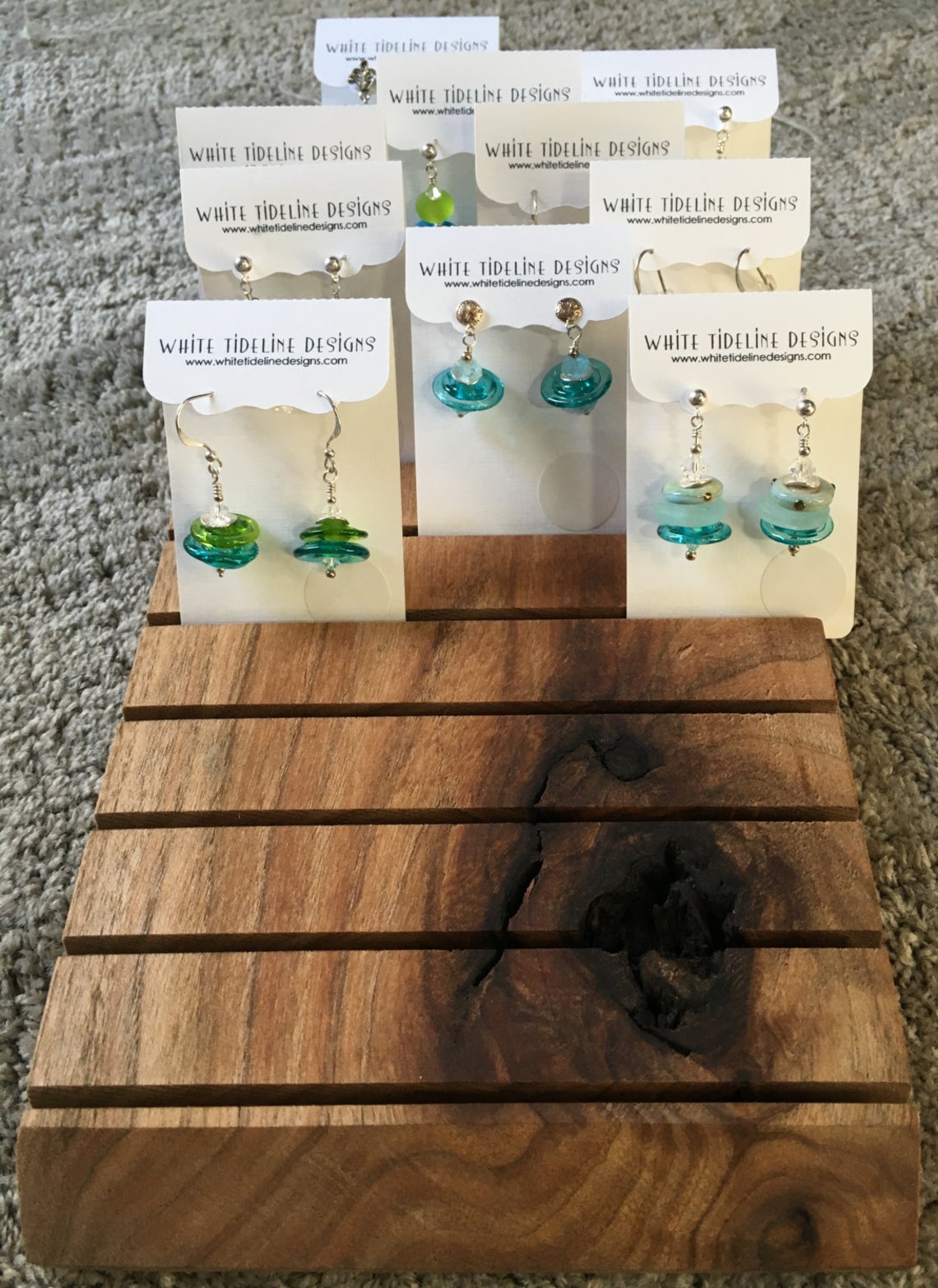 Large Handmade Business Card Holder / Retail Earring Card Etsy