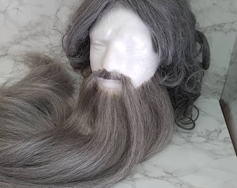 Jack Sparrow Pirate Viking Beard /& Mustache Set Black NEW Lace pieces