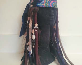 Handmade Captain Teague Caribbean Pirates Cosplay Wig (Made to Order)