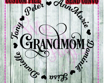 Download Grandma Svg With Names Etsy