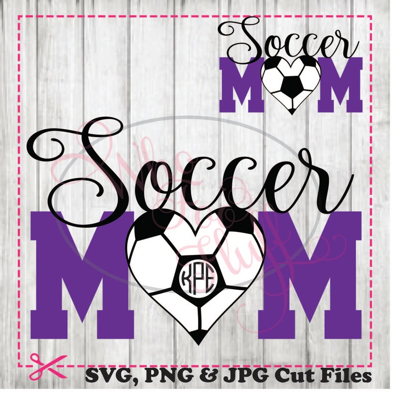 Download Soccer Mom Monogram svg png jpg cutting file Soccer | Etsy
