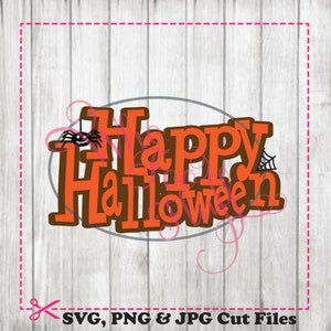 Happy Halloween vampire Spider web fun  svg, png, jpg cutting file die cut cricut halloween spooky