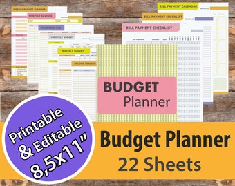 budget planner book etsy