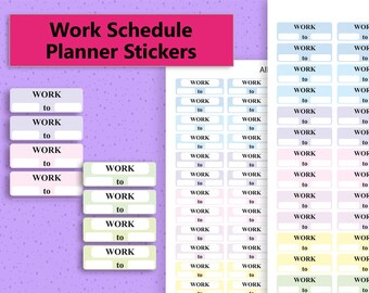 work schedule sticker printables work schedule boxes etsy