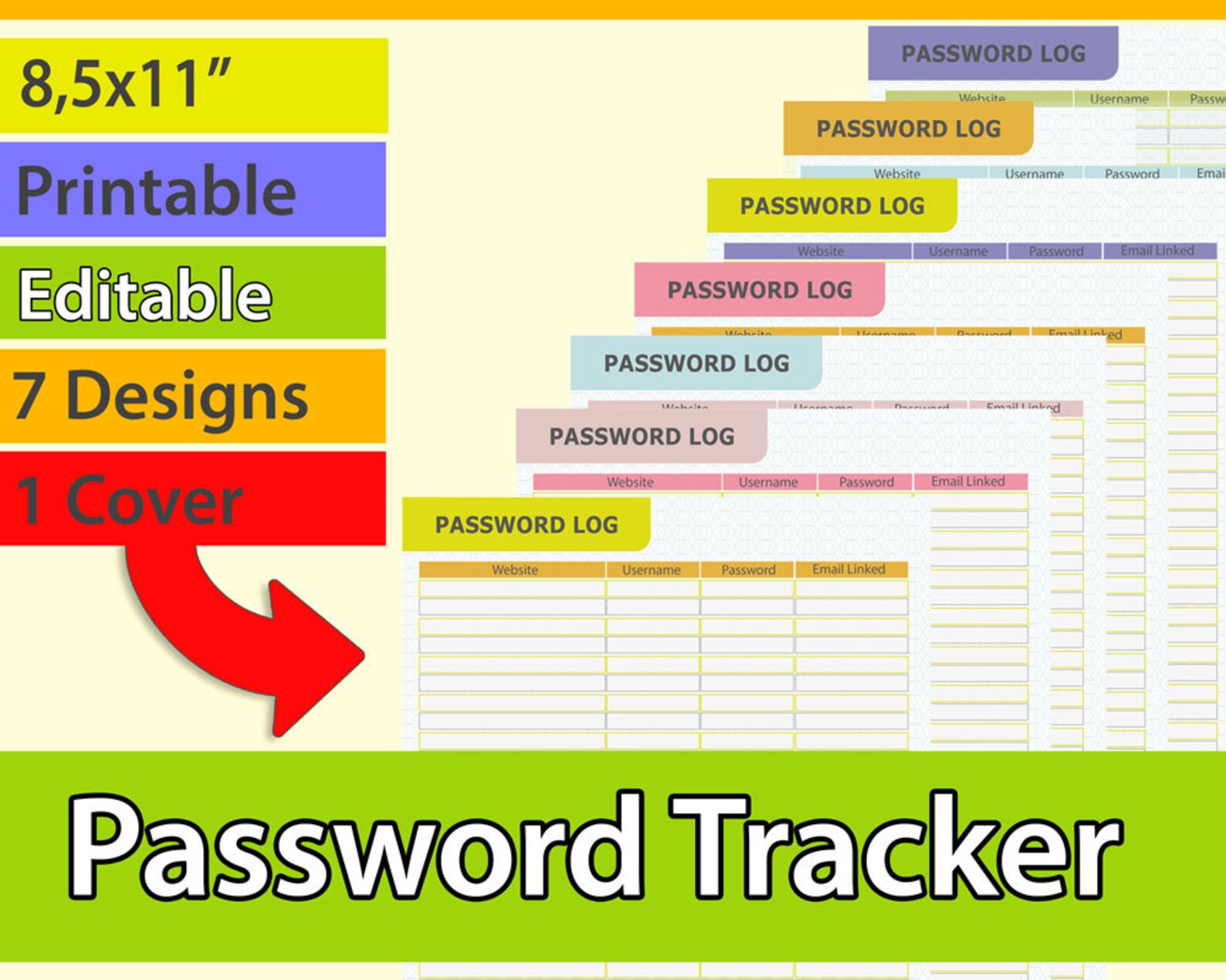 Log password. Логин пароль трекер. password tracker printable.