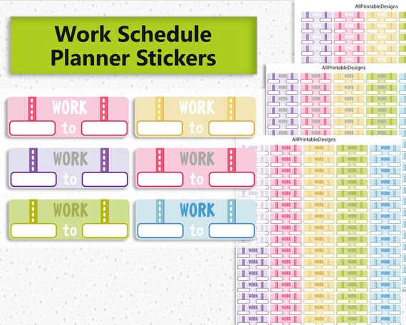 work stickers printable work