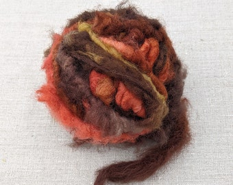 Yarn for Wall Hangings, Super Chunky Handspun, Rust Colour