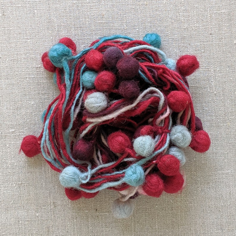Art Yarn for Weaving Knitting /& Crochet Wool Pompoms