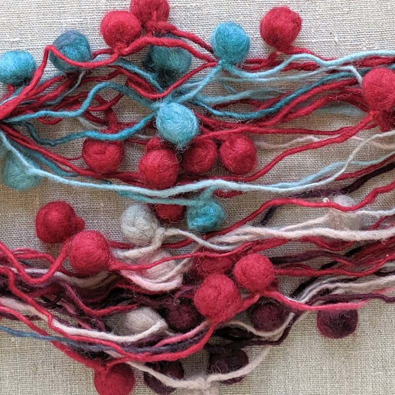 Art Yarn for Weaving Knitting /& Crochet Wool Pompoms