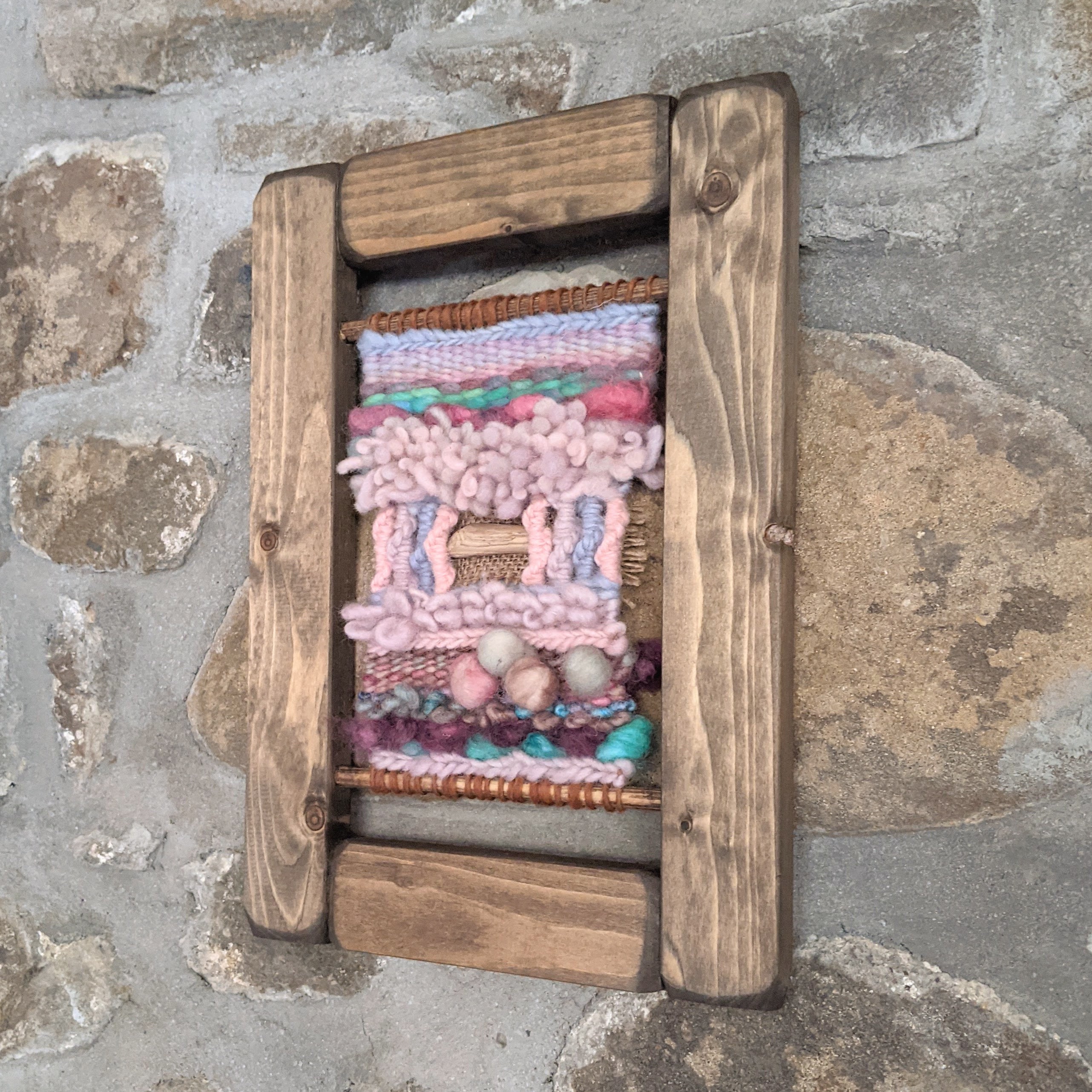 Tapestry Weaving Kit Pastel Colours Learn to Weave a Wall Etsy