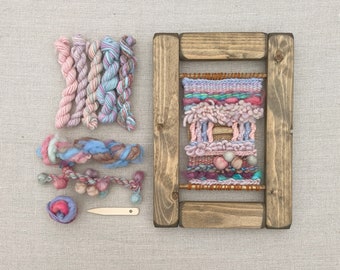 Tapestry Weaving Kit, Pastel Colours: Learn to Weave a Wall Hanging