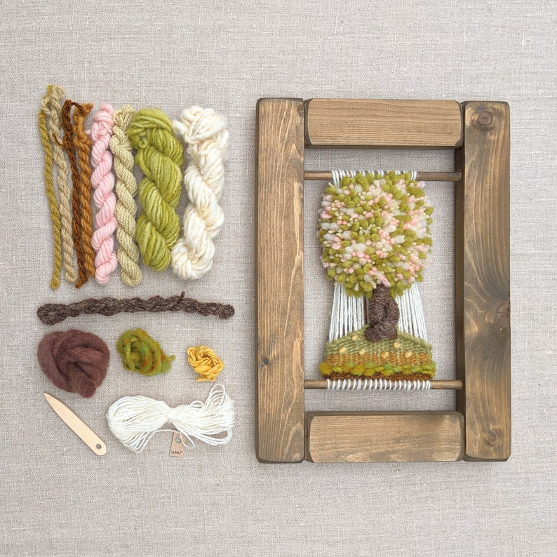 Weaving Kit, Craft Kit, Learn to Weave a Wall Hanging image 2