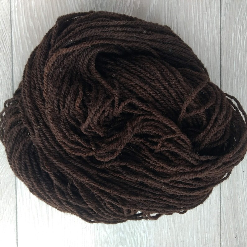 Natural Dye Yarn for Weaving, Warp & Weft Dark Chocolate