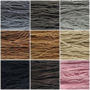 Natural Dye Yarn for Weaving, Warp & Weft image 1