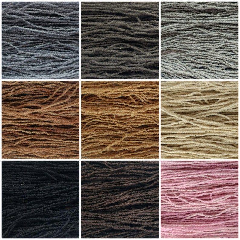 Natural Dye Yarn for Weaving, Warp & Weft image 1