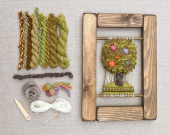 Weaving Kit, Craft Kit, Learn to Weave a Wall Hanging