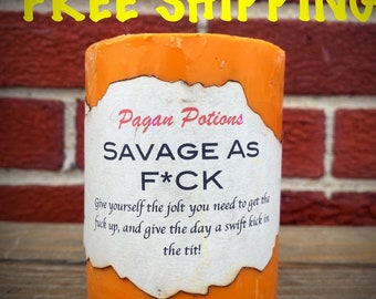 Savage as F*ck Candle: Orange, Allspice, and Ginger