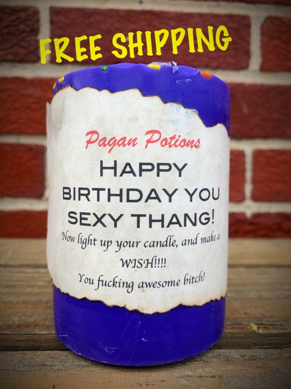 Happy Birthday Candle Free Shipping Etsy